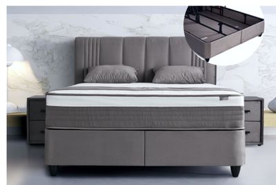 Ottoman bed Bella + mattress, 2 sizes