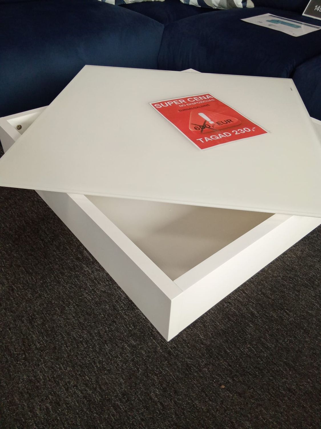 ​Magazine table with swivel top, height 36 cm, 75 x 75 cm, Furniture shop Manx Mēbeles, Jelgava