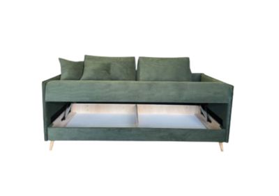 Tahta Anna with plywood laundry box, sleeping area: 197 x 80 cm or 197 x 90 cm. With pocket springs. 