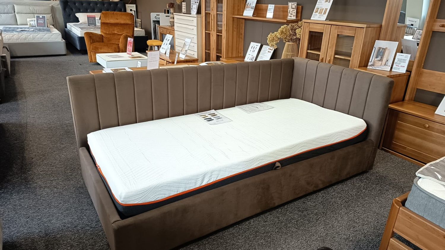 ​Corner bed - bed - Olvija with/without mattress