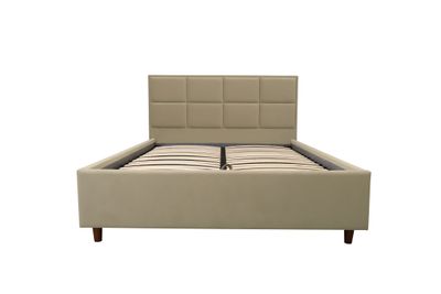 Modern bed with storage Adelia. Bed headboard with squares. The widest selection of beds in Jelgava and Riga. 