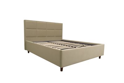 Modern bed with storage AV3 . Bed headboard with squares. The widest selection of beds in Jelgava and Riga. 
