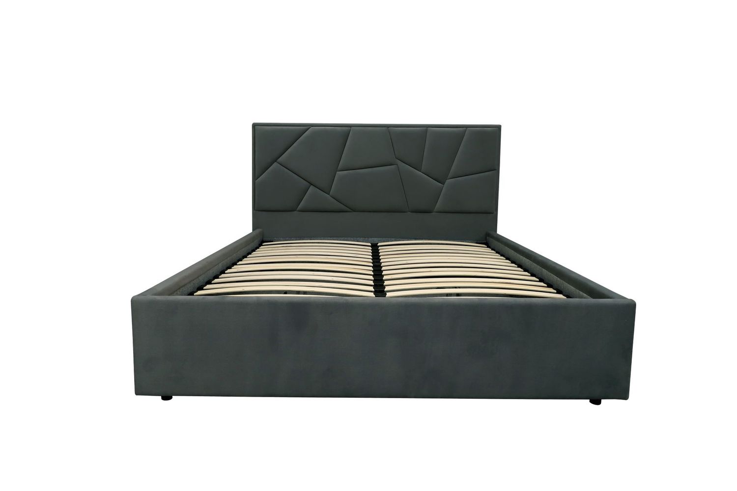 Modern bed with storage drawer AV5. Headboard with decorative elements. The widest selection of beds in Jelgava and Riga