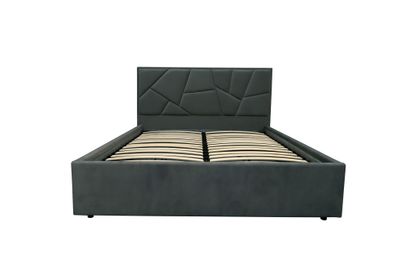 Modern bed with storage drawer AV5. Headboard with decorative elements. The widest selection of beds in Jelgava and Riga