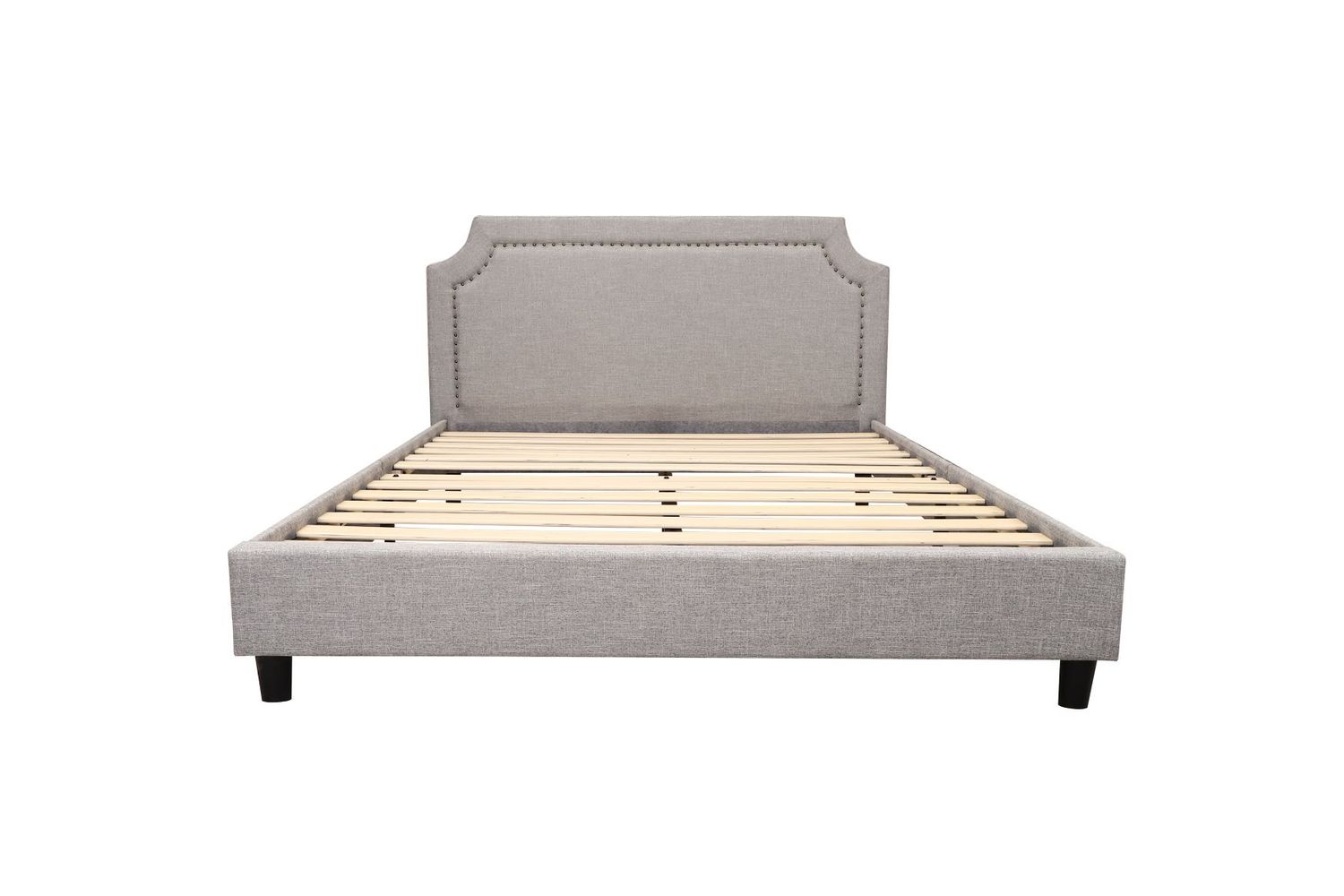 AV2  bed with a studded headboard. Bed without a storage compartment. High-quality beds. 