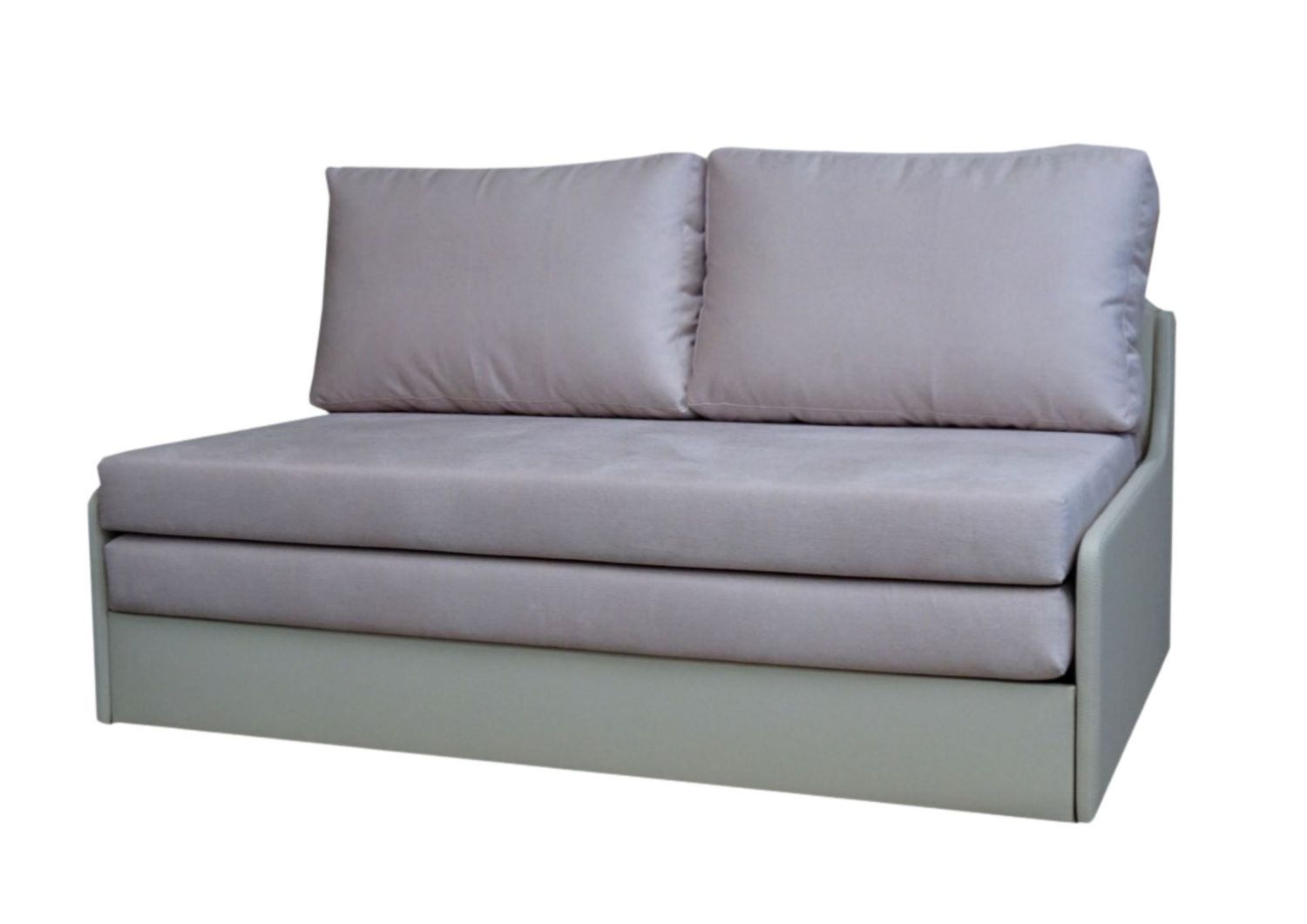 Pull-out chair/sofa without armrests, with laundry box Martins, 6 sizes: 70, 80, 90, 120, 140, 160 x 105. Manx Mēbeles