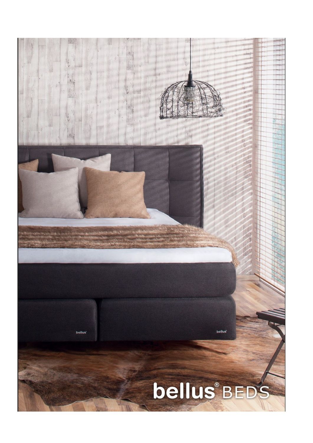 Bianca Bellus headboard for continental beds. Manx Mēbeles is the official representative of Bellus beds. 