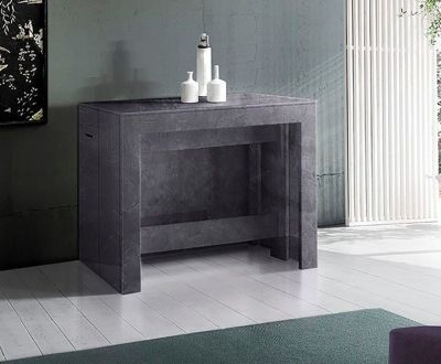 Extendable grey table, extending from 50 cm to 300 cm. Extendable tables, grey tables, tables in Jelgava, Dobele, Bauska