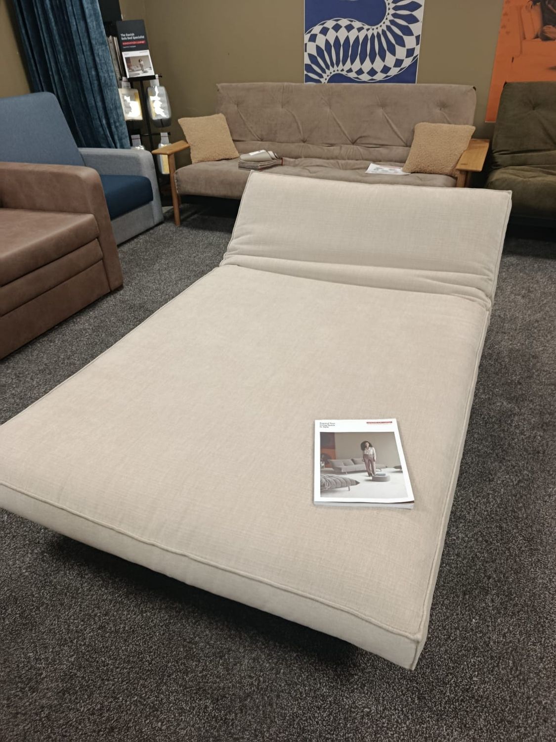 Innovation Living Fraction Sofa Bed, 120 x 200 cm, at the Manx Mēbeles furniture store in Jelgava