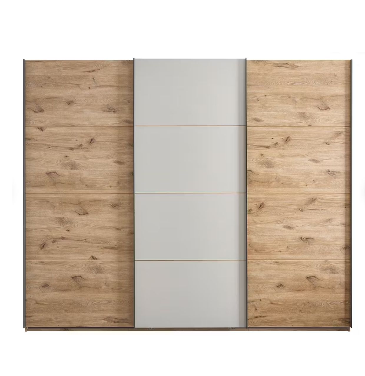 Spacious laminate cabinet with sliding doors from Germany. High-quality cabinets in Jelgava. Manx Mēbeles furniture store 