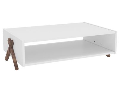 White Coffee Table Kiper
Dimensions: 94 x 61 x 29 cm
The elegant Kiper coffee table with wooden legs. 
Spacious storage 
