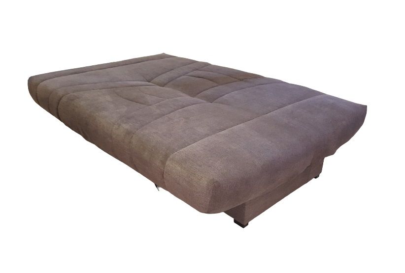 Fold-out, compact sofa, 100 x 195 cm when folded, 130 x 195 cm  sleeping area. No armrests. Sofas for guests. Manx Mēbeles