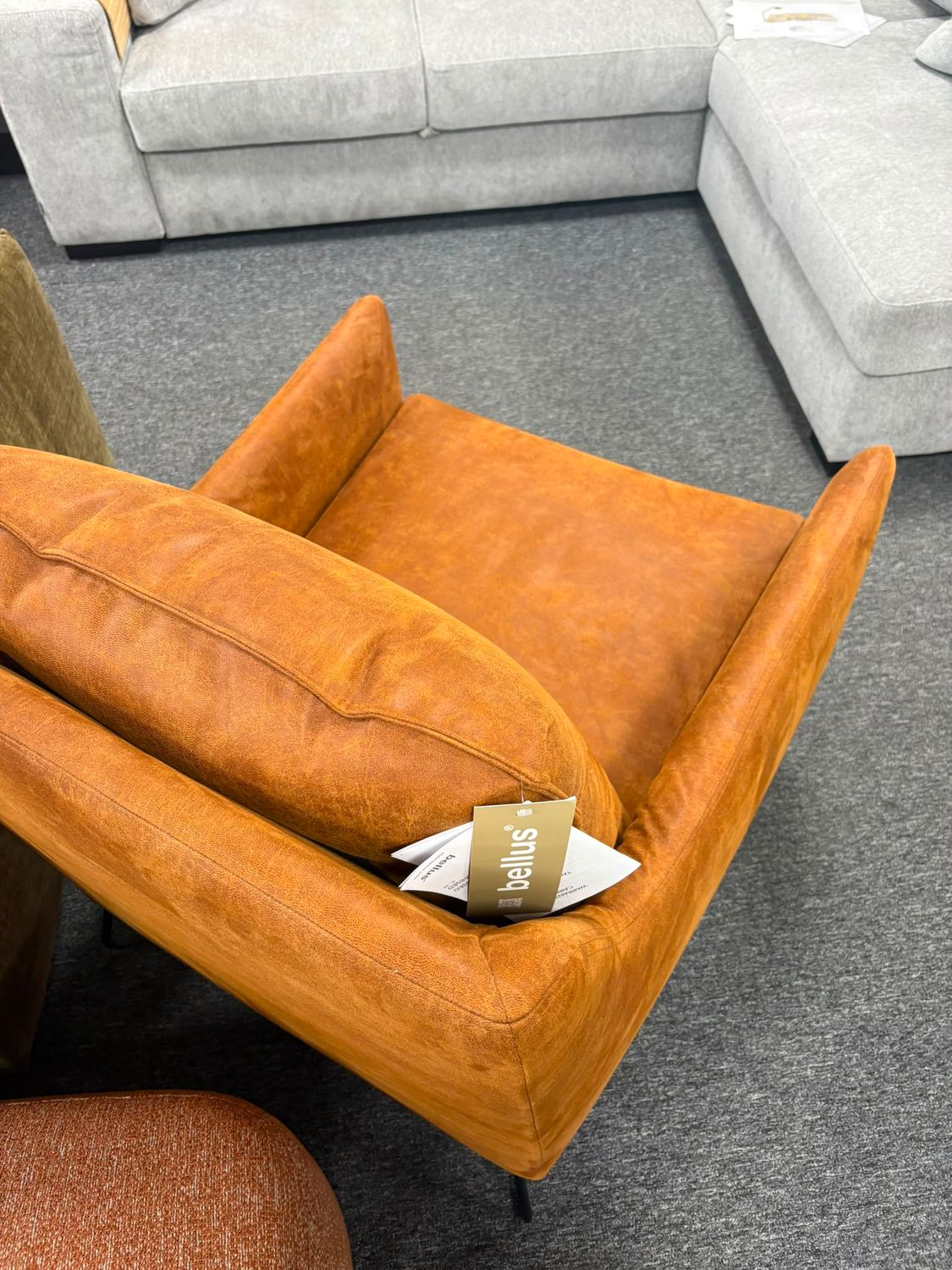 Martin armchair with comfortable HR and ERX foam seating and a choice of metal or wooden legs.