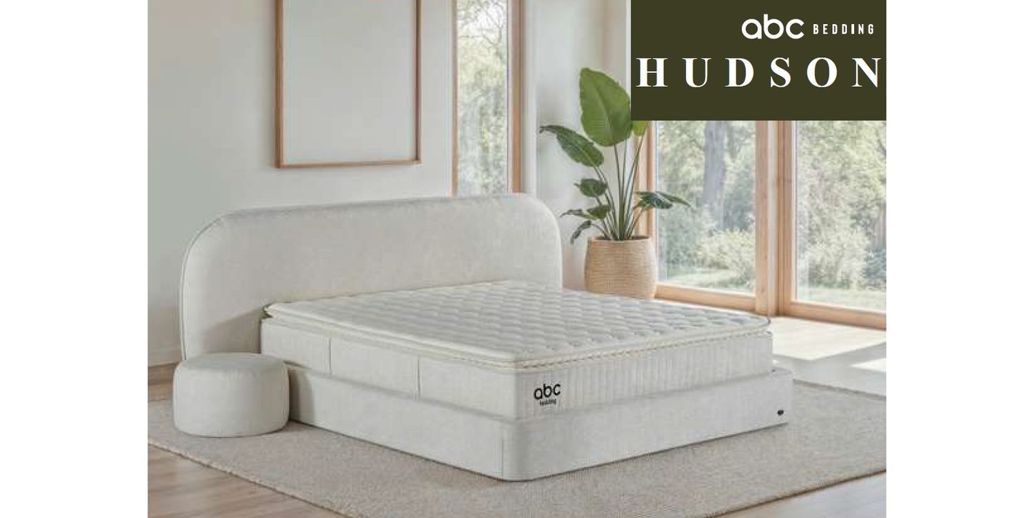 Hudson bed set with a soft quilted headboard, rounded padded sides, storage box and 31 cm Pocket spring mattress.