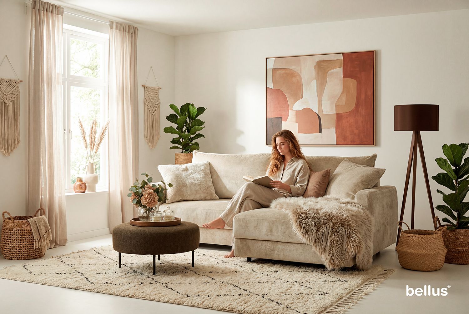 Bellus  sofa Verona: A pull-out, convertible straight-to-corner. Designer, Scandinavian-style, high-quality sofas.  Jelgava