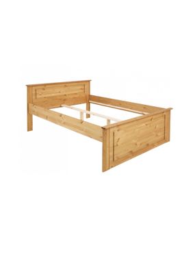 Solid pine bed, oiled or white-stained. Price includes slats. Sleeping widths: 120 cm, 140 cm, 160 cm, 180 cm.