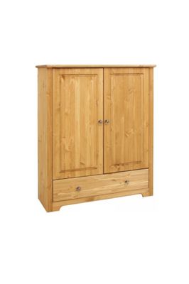 K-311 wooden chest of drawers with shelves and a drawer, made of solid pine,  in a stained/oiled finish or white stained