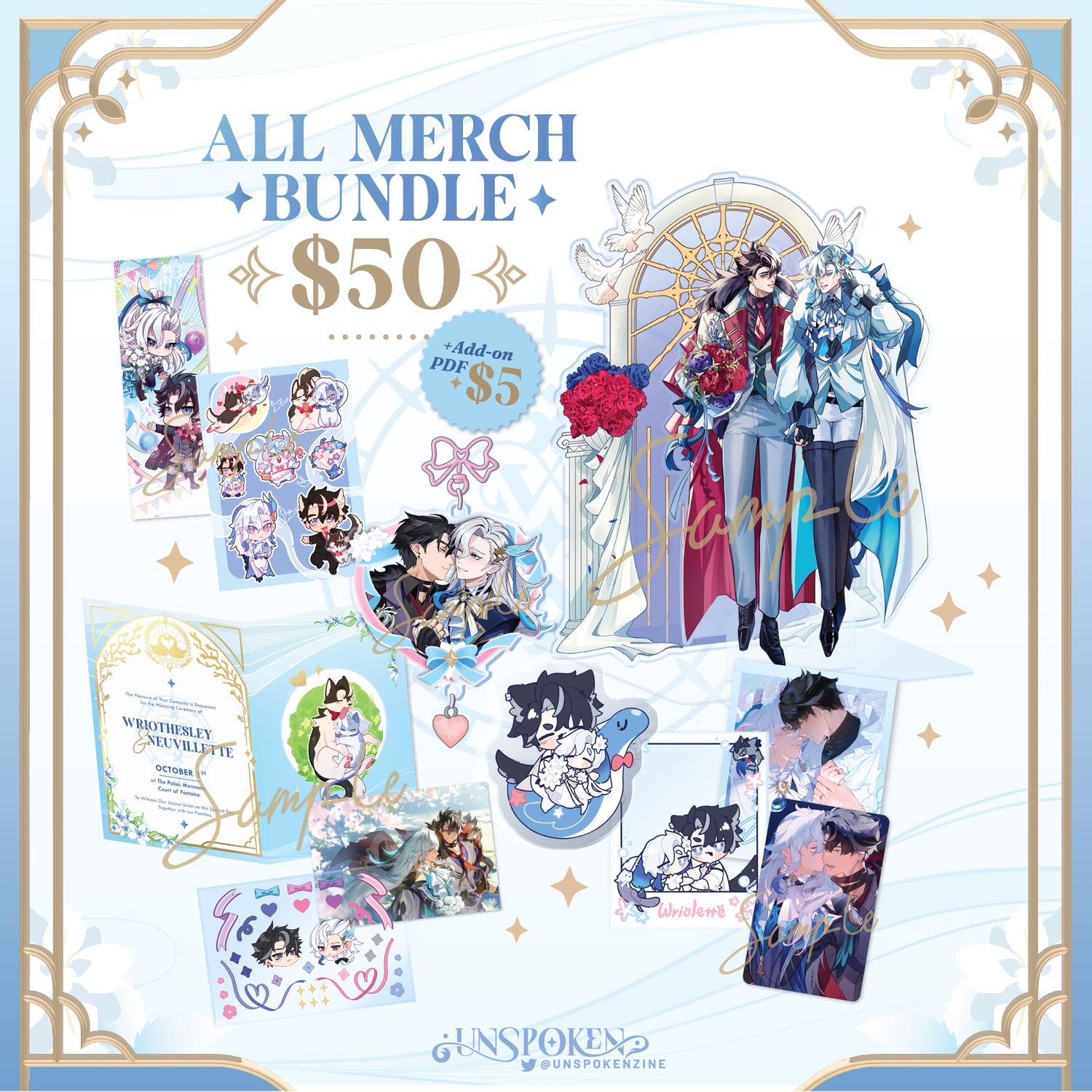 All Merch Bundle (Paper+Acrylics)