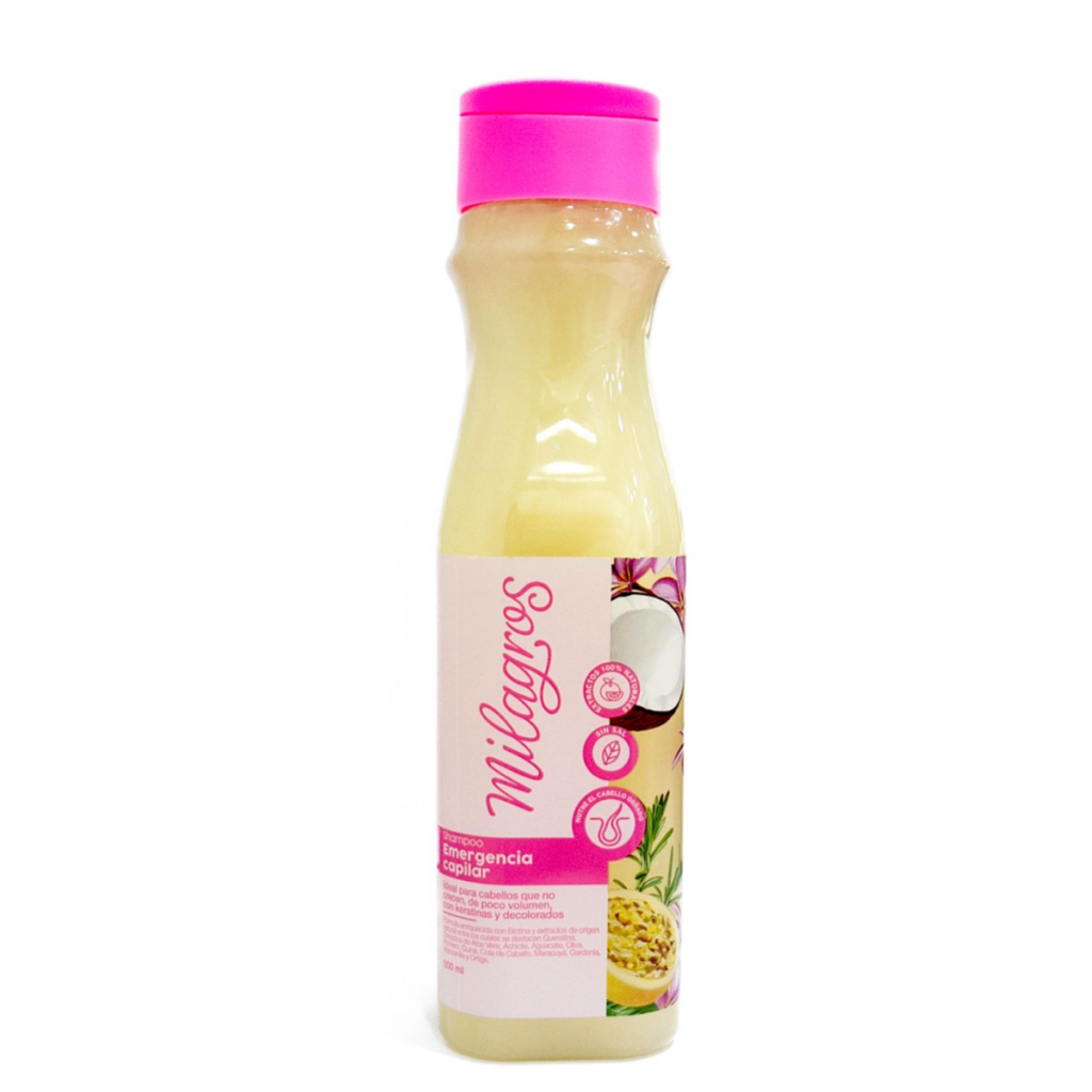 Shampoo Emergencia Capilar Milagros 500 ml