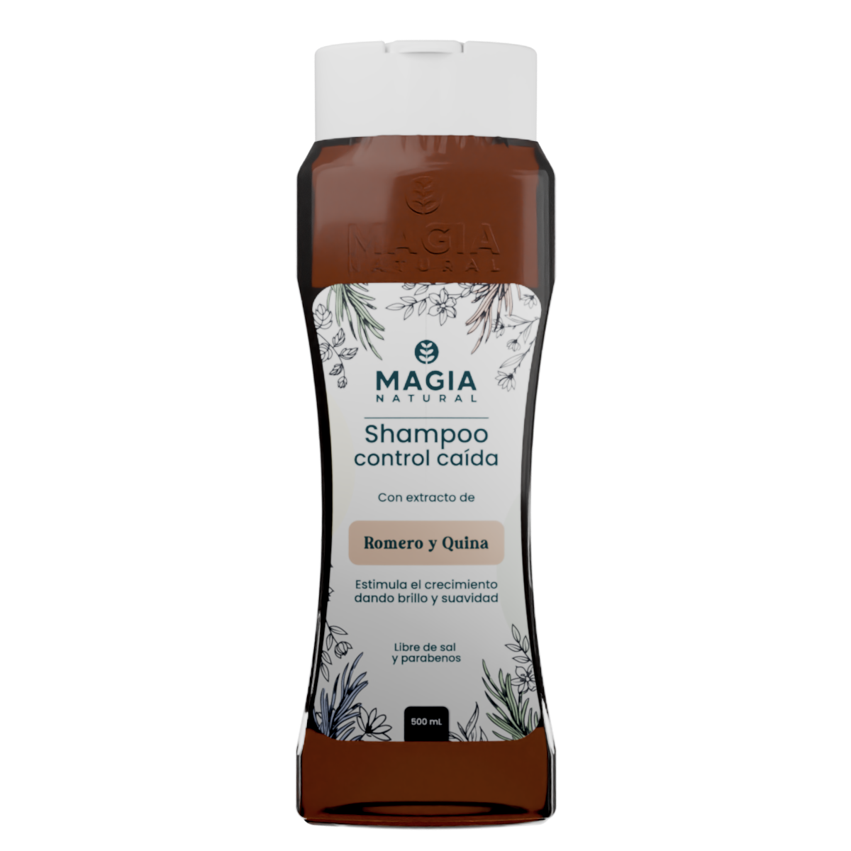 Shampoo De Romero y Quina Magia Natural  500ml