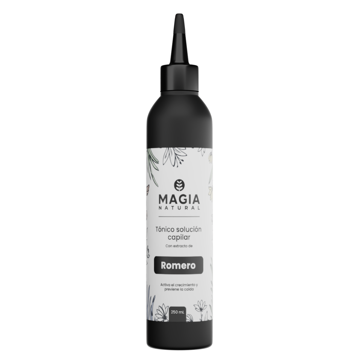 TÓNICO CAPILAR DE ROMERO 250ml MAGIA NATURAL Previene la Caida del Cabello. Fortalece el Folículo Piloso. Estimula el Crecimiento del Cabello.