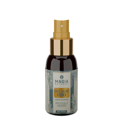 Gotas De Oro Aceite Antifrizz  MAGIA NATURAL 60ml Protege La Cuticula Del  Cabello De Una Forma Natural