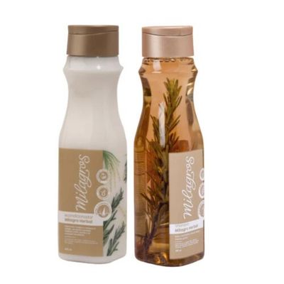 Shampoo y Acondicionador Milagro Herbal 450 ml c/u