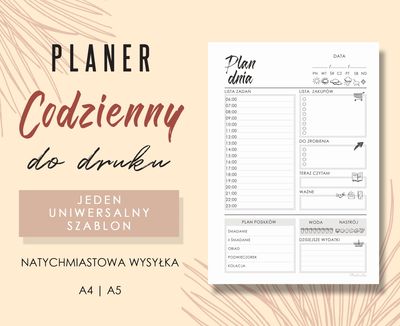 Planer codzienny Wzór 01