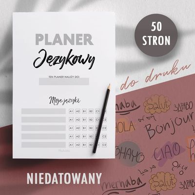 Planer JĘZYKOWY do druku