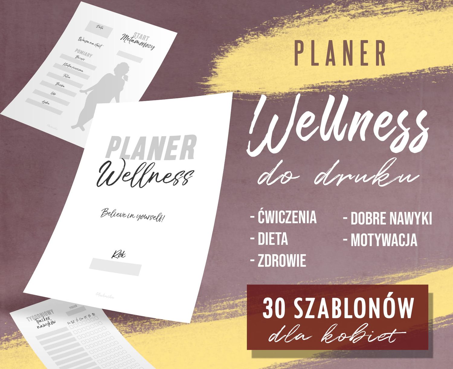 PLANER WELLNESS do druku
