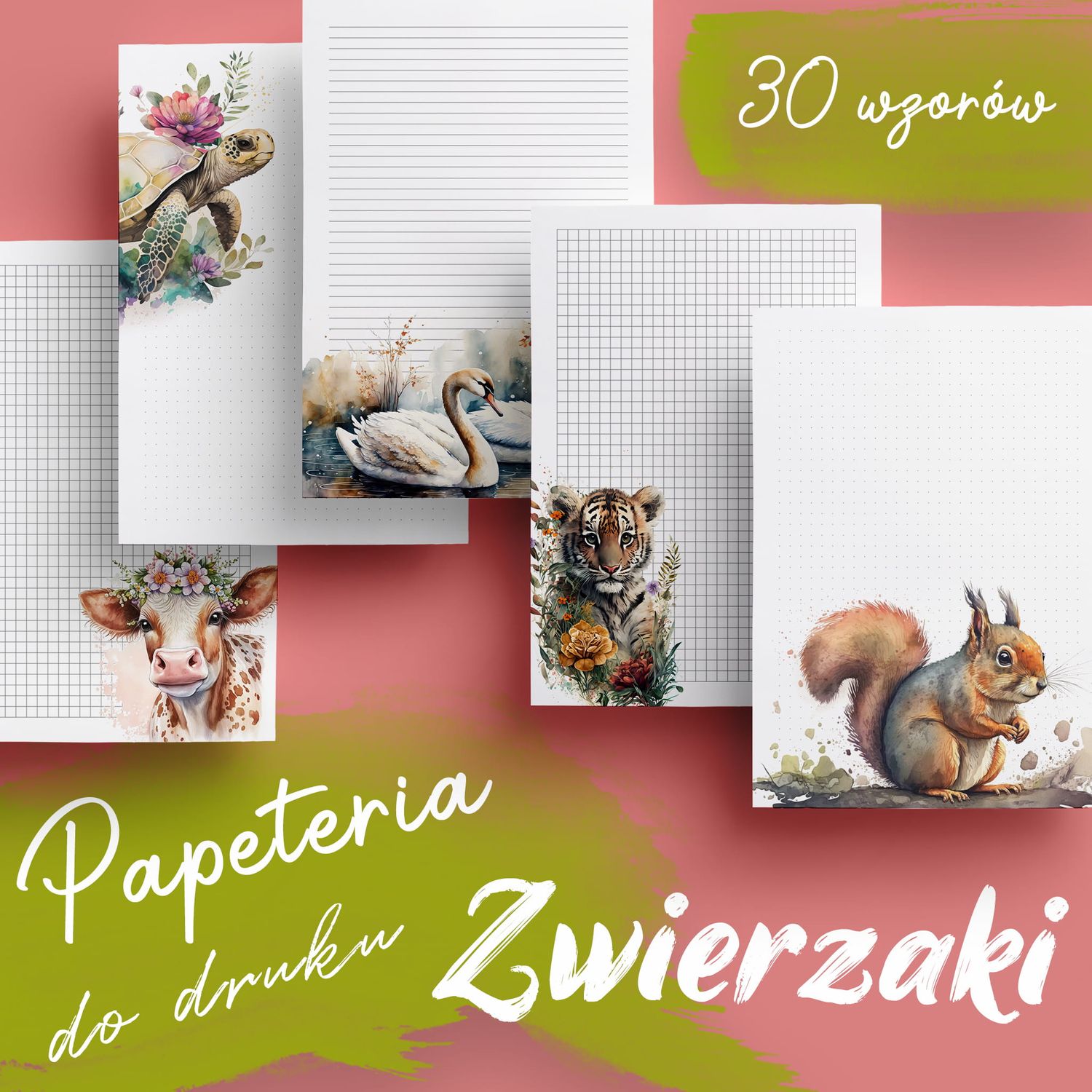 Papeteria do druku - ZWIERZAKI