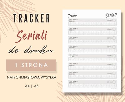 Tracker seriali do druku Wzór 01