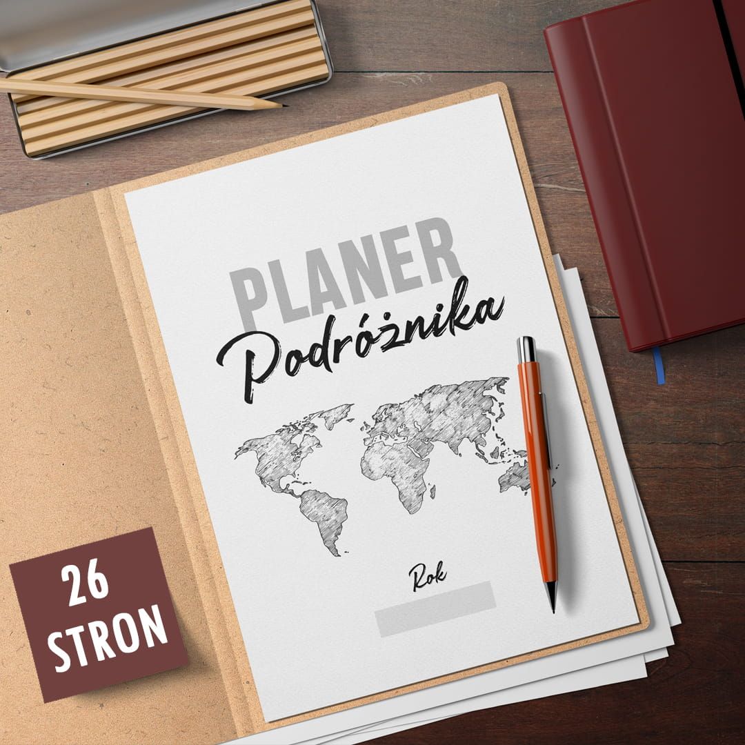 Planer PODRÓŻNIKA do druku