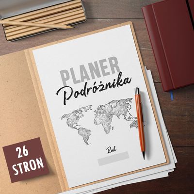Planer PODRÓŻNIKA do druku
