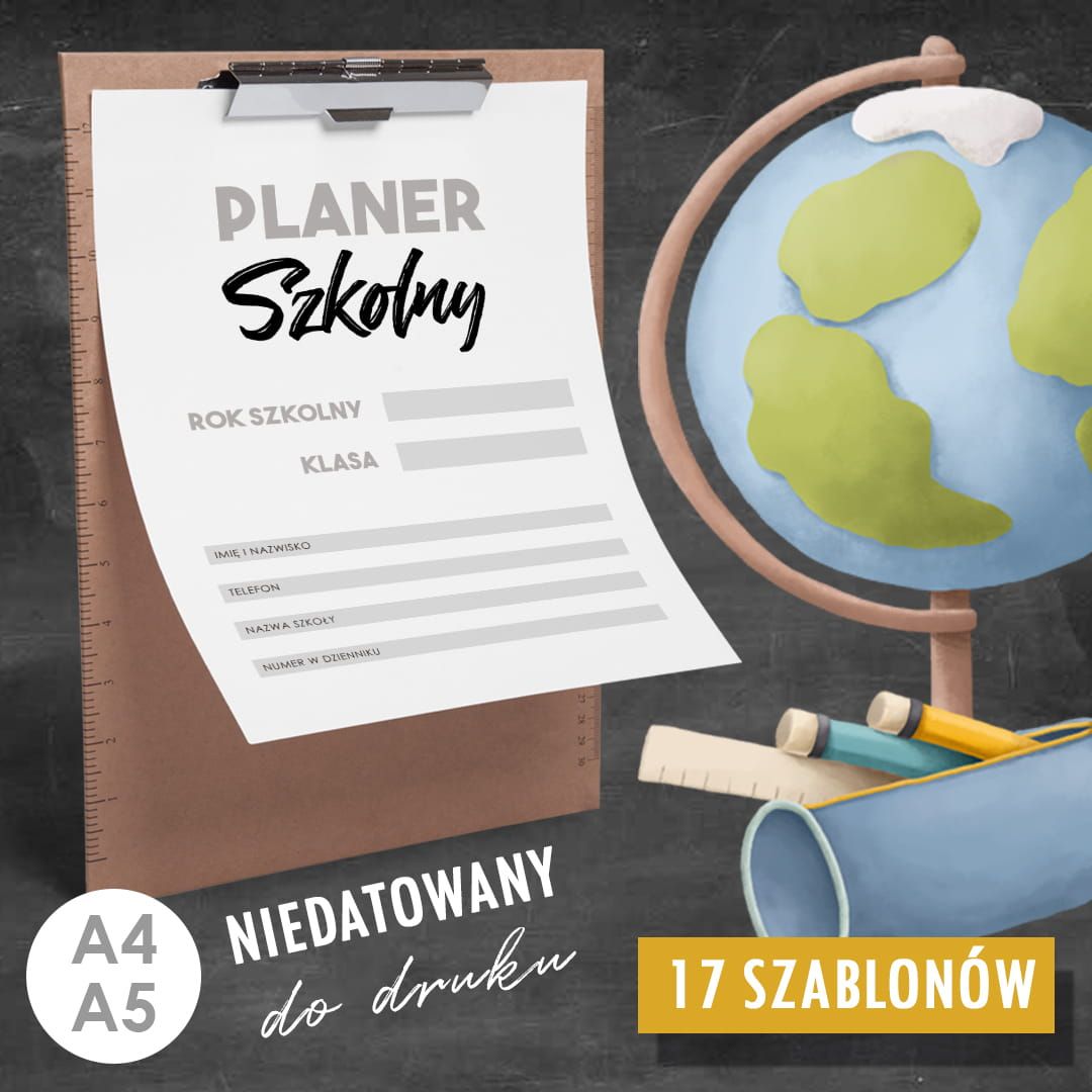 Planer SZKOLNY do druku