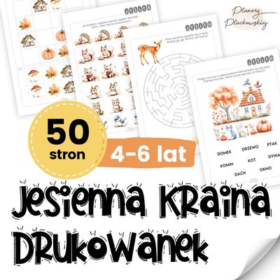 Jesienna Kraina Drukowanek - 50 szablonów do druku dla dzieci