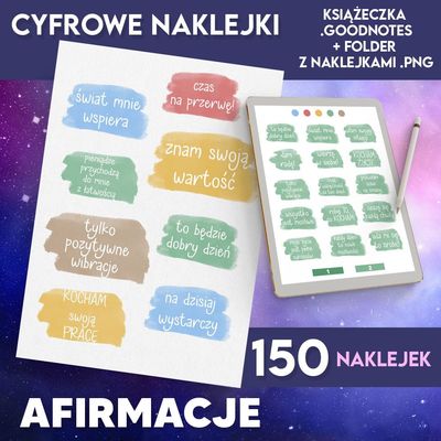 Naklejki cyfrowe AFIRMACJE