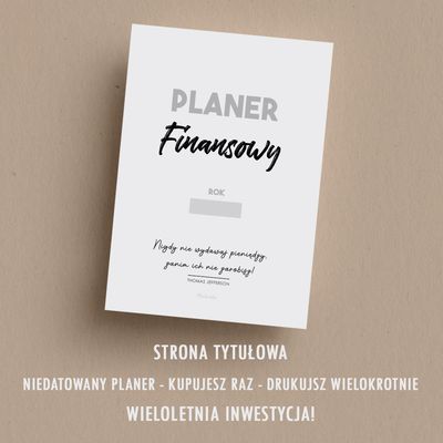 Planer FINANSOWY do druku