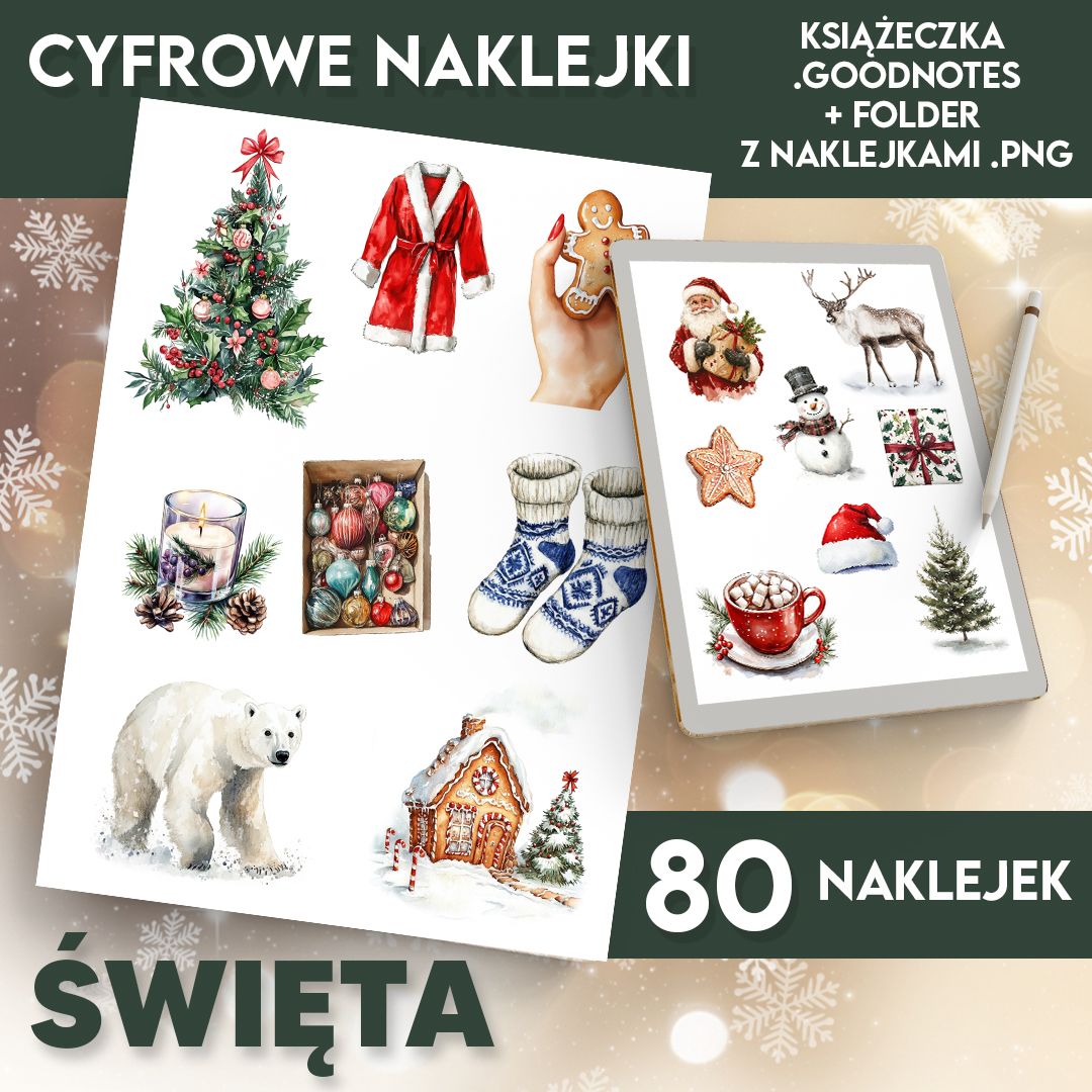 Naklejki cyfrowe ŚWIĘTA