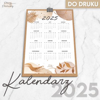 Kalendarz 2025 do druku