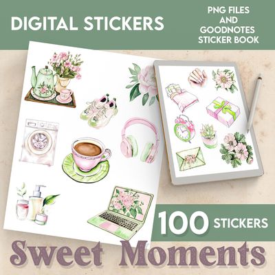 Digital Stickers SWEET MOMENTS