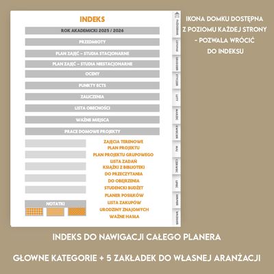 Cyfrowy PLANER STUDENTA 2025/2026