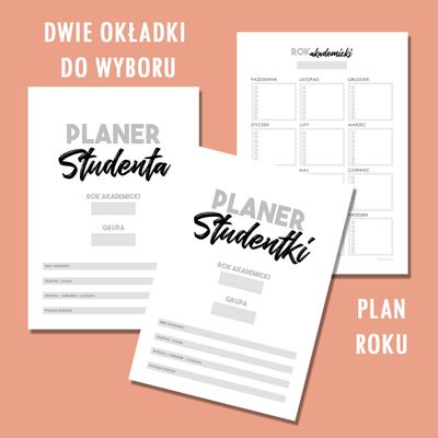 PLANER STUDENTA do druku - Rok akademicki 2025/2026