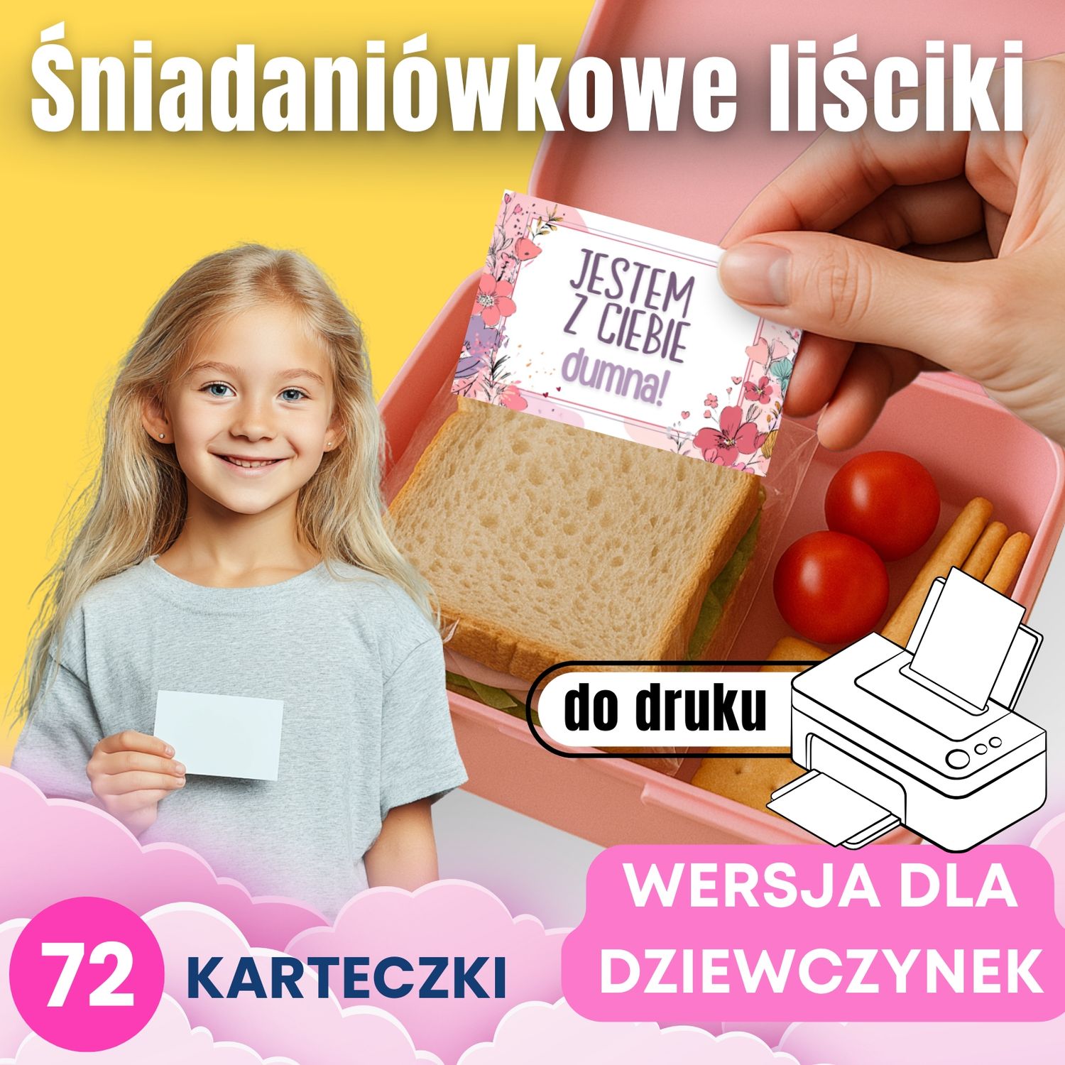 Karteczki do śniadaniówki lunchboxa