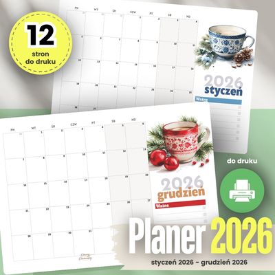 Planer 2026 do druku - FILIŻANKI