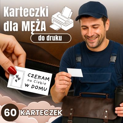 karteczki liściki do druku dla męża