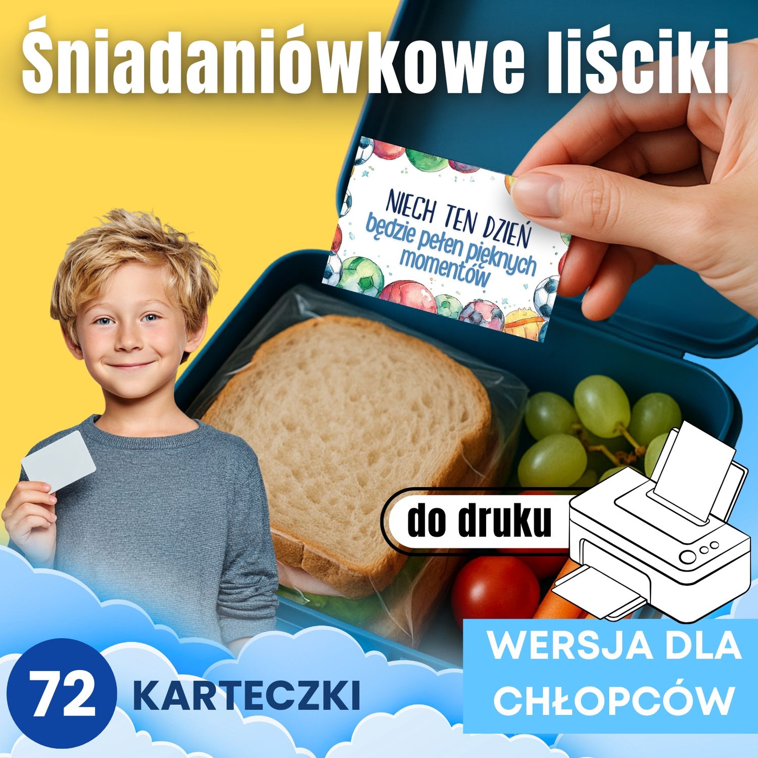 Śniadaniówkowe Liściki dla chłopców