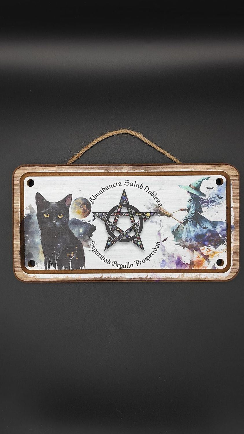 Cuadro de Gato y Bruja