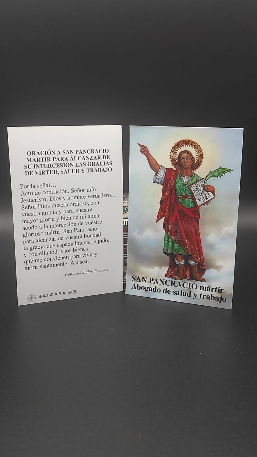 Estampa de San Pancracio