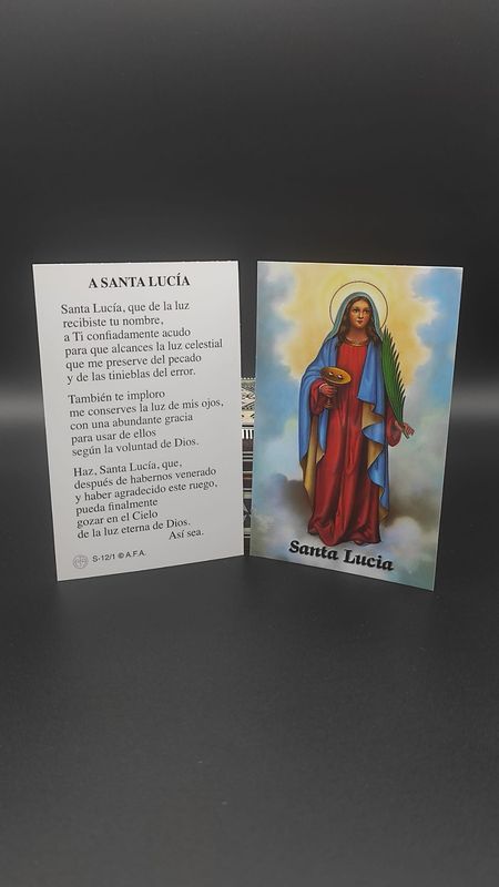 Estampa de Santa Lucía
